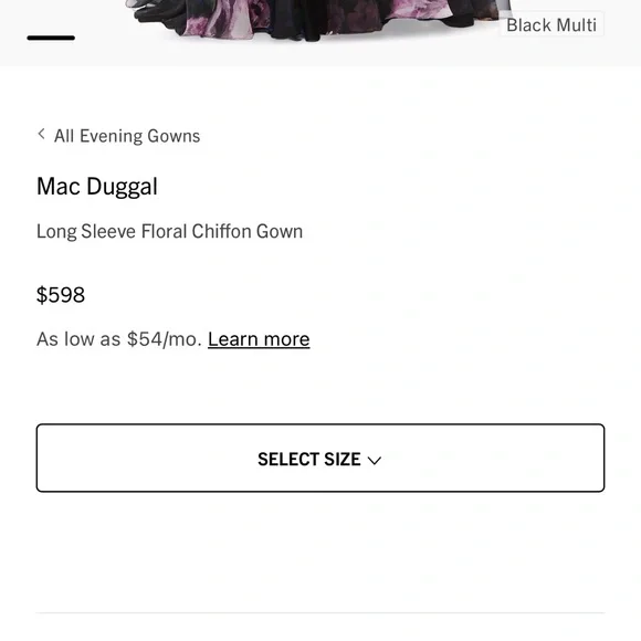 Floral Mac Duggal Dress